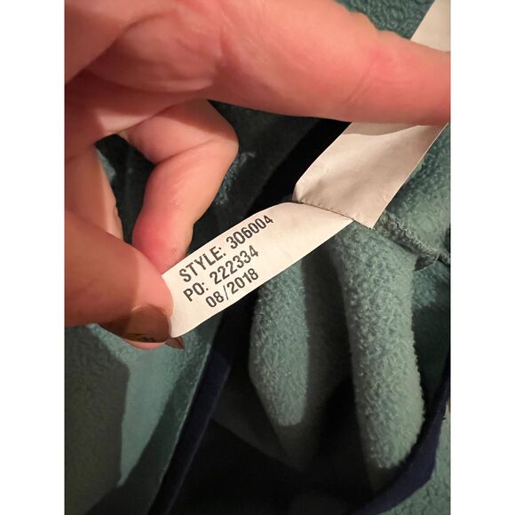 Vineyard Vines Sweatshirt Green 1/4 Button Fleece Pullover Jacket. - Picture 6 of 8